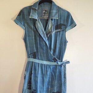 Da-Nang Surplus IndoChine Originale Cargo Wrap Dress Lace Dainty Feminine Medium